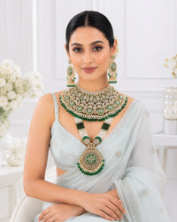 Green Kundan Bridal Jewelry Set
